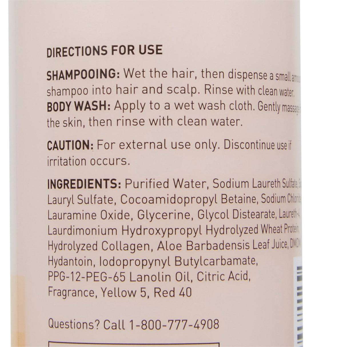Shampoo and Body Wash McKesson 8 oz. Flip Top Bottle Apricot Scent - BeHope