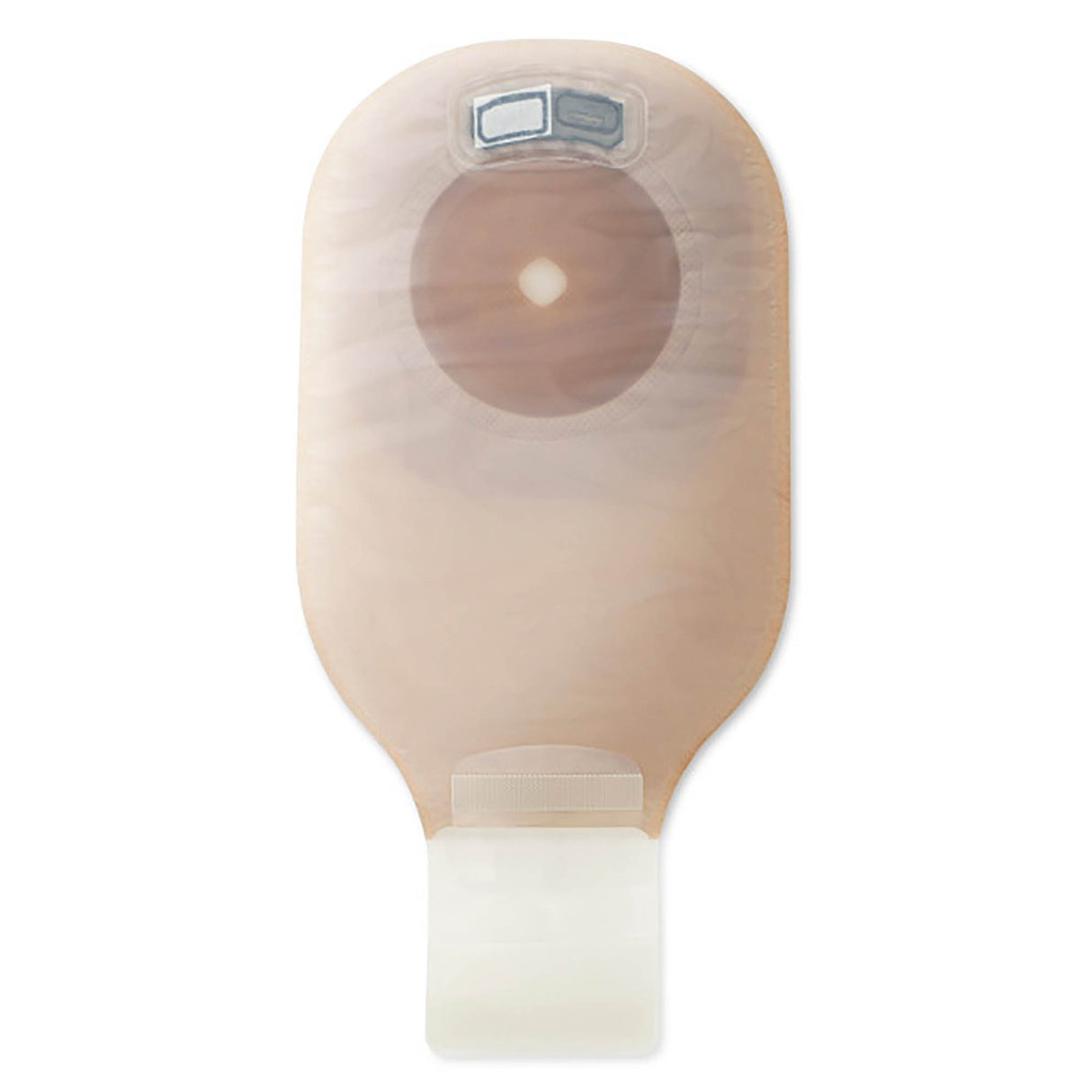 Ostomy Pouch Premier™ One-Piece System 12 Inch Length Flat, Trim to Fit Up to 2-1/2 Inch Stoma Drainable - BeHope
