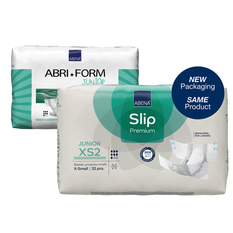 Unisex Youth Incontinence Brief Abena® Slip Premium Junior XS2 X-Small Disposable Heavy Absorbency - BeHope