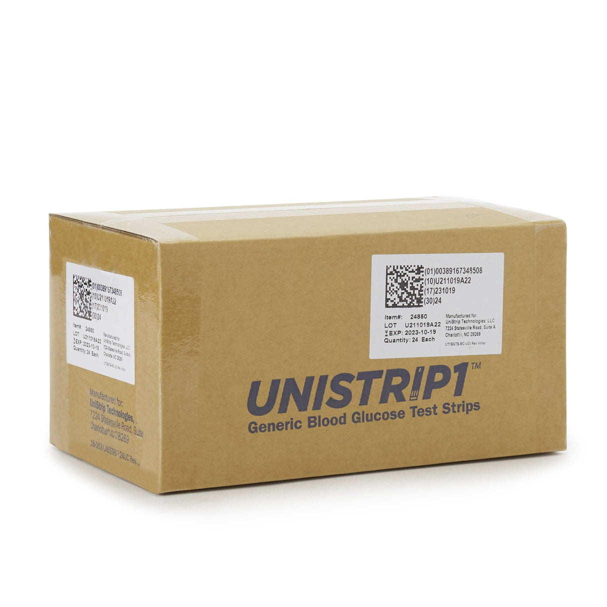 Blood Glucose Test Strips Unistrip™ 50 Strips per Pack - BeHope