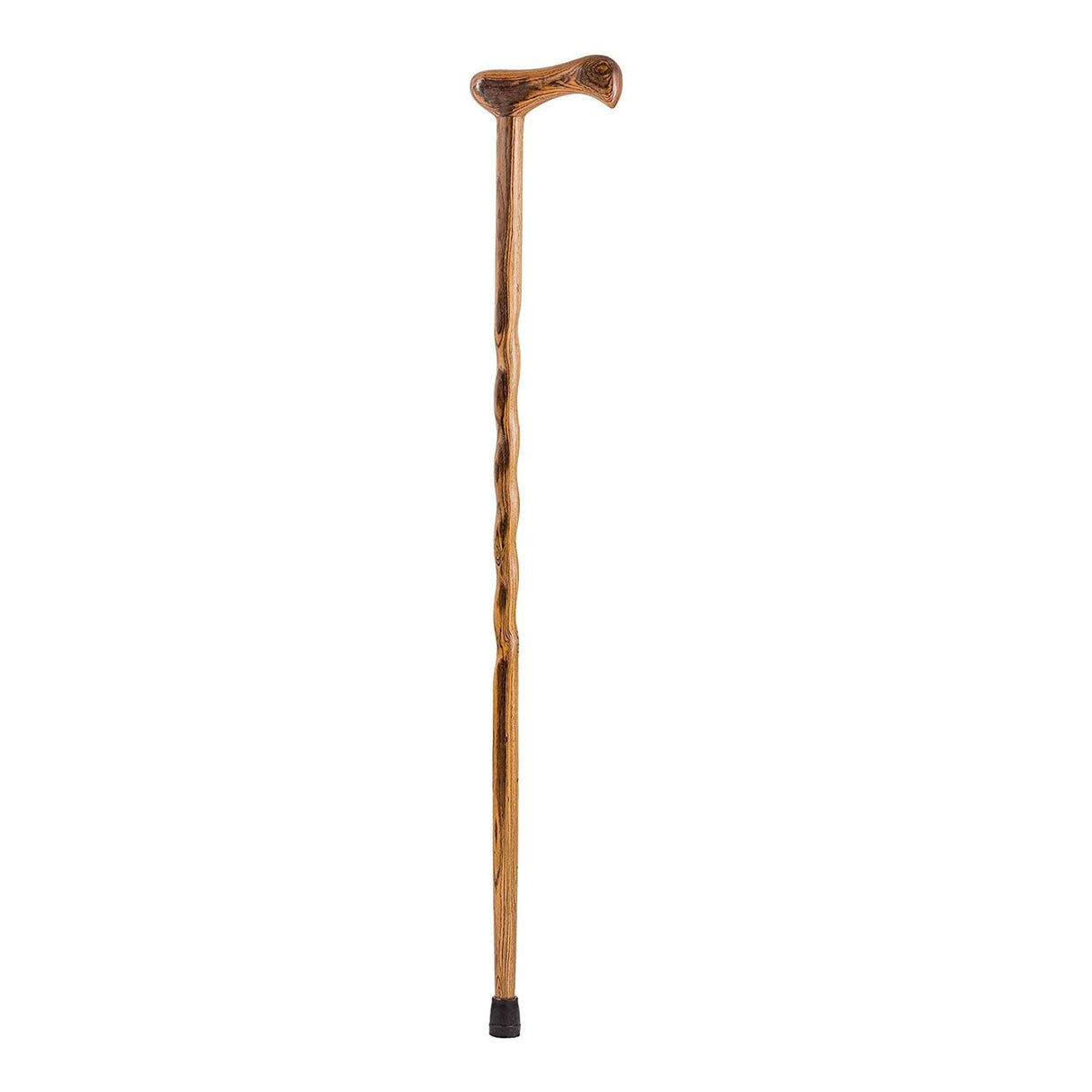 T-Handle Cane Brazos™ Twisted Wood 37 Inch Height Brown - BeHope