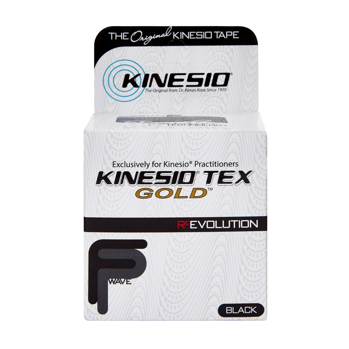 Kinesiology Tape Kinesio® Tex Gold™ Black 2 Inch X 5-1/2 Yard Cotton NonSterile - BeHope