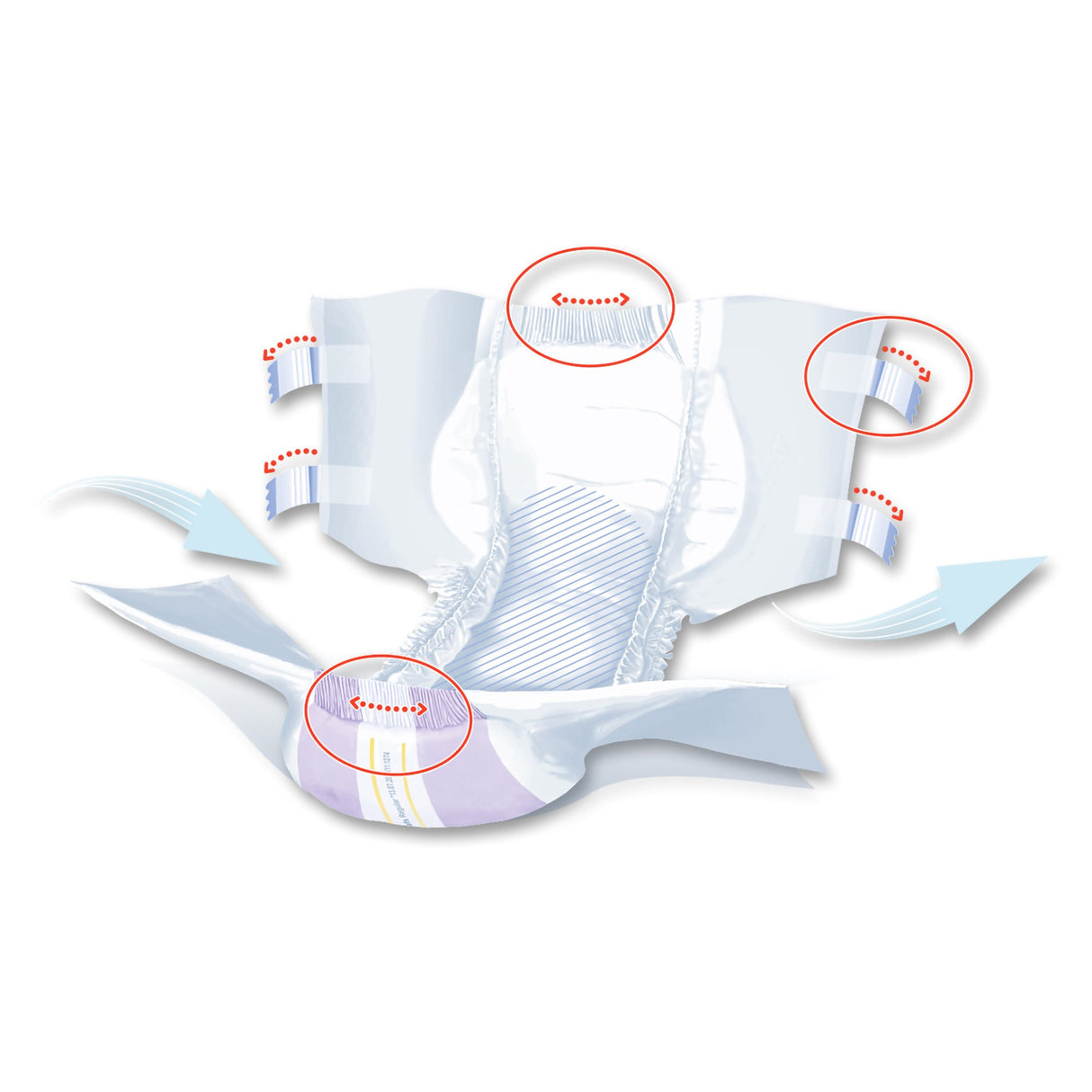 Unisex Adult Incontinence Brief Seni® Super Plus Regular Disposable Heavy Absorbency - BeHope