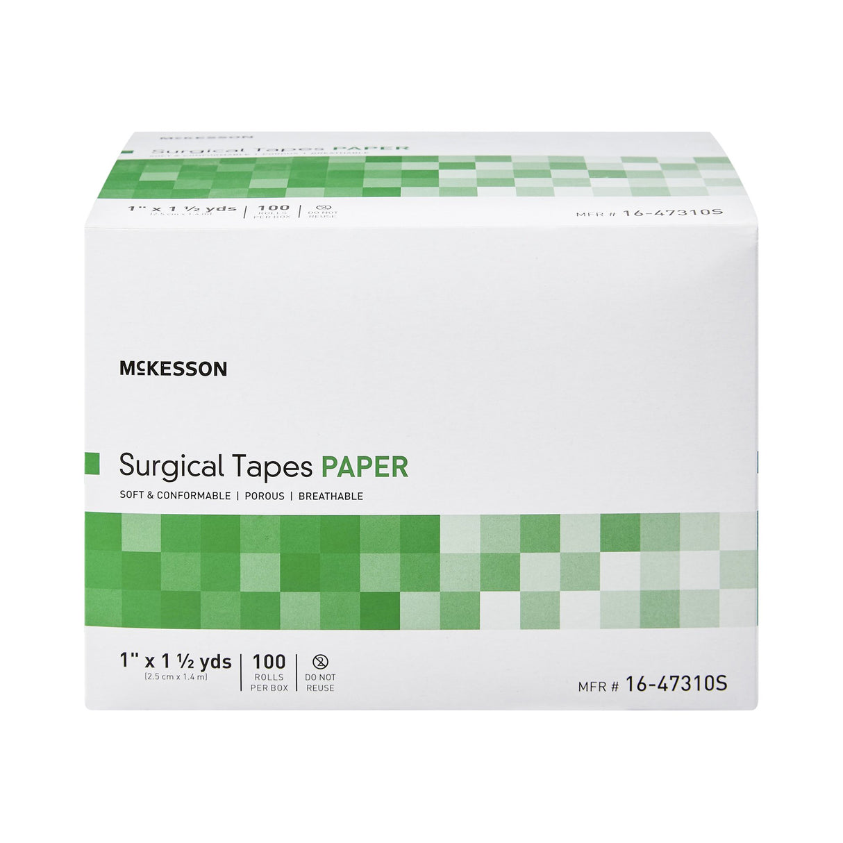 Medical Tape McKesson White 1 Inch X 1-1/2 Yard Paper NonSterile - BeHope