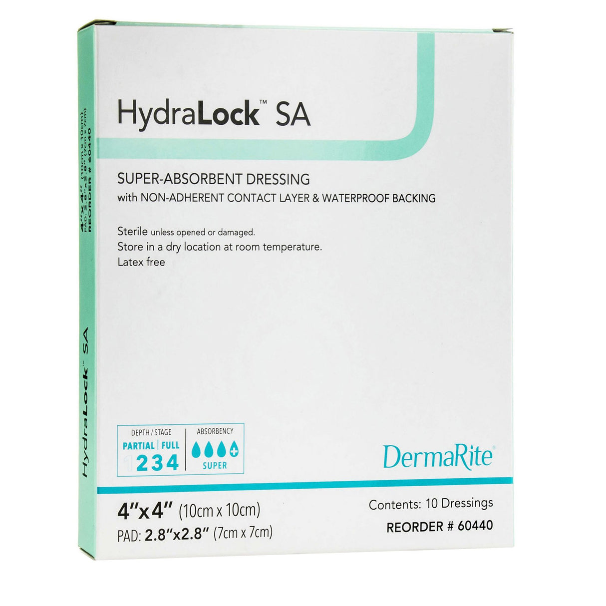 Super Absorbent Dressing HydraLock™ SA 4 X 4 Inch Square - BeHope