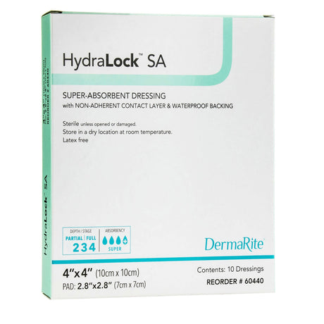 Super Absorbent Dressing HydraLock™ SA 4 X 4 Inch Square - BeHope