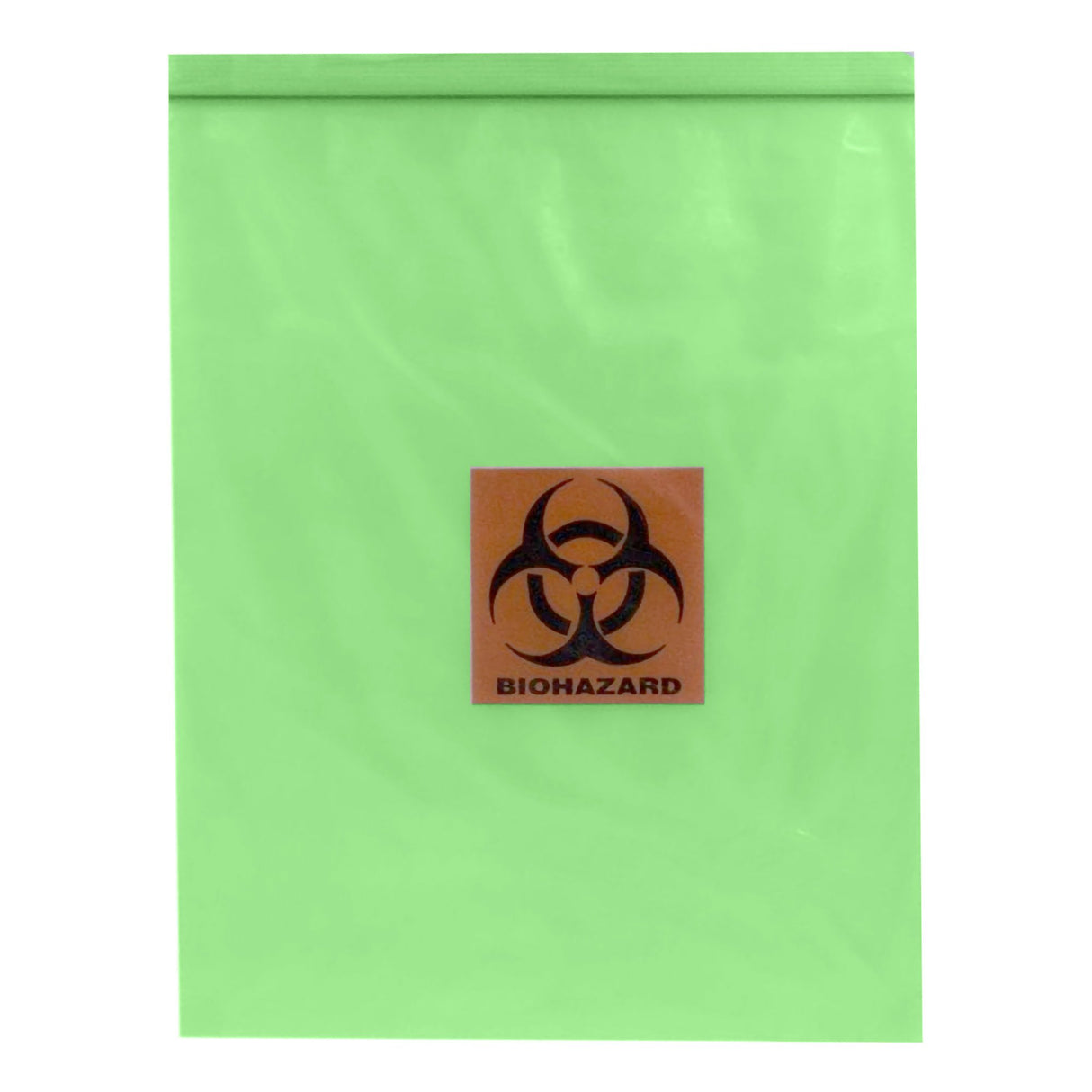 Specimen Transport Bag 12 X 15 Inch Zip Closure Biohazard Symbol NonSterile - BeHope
