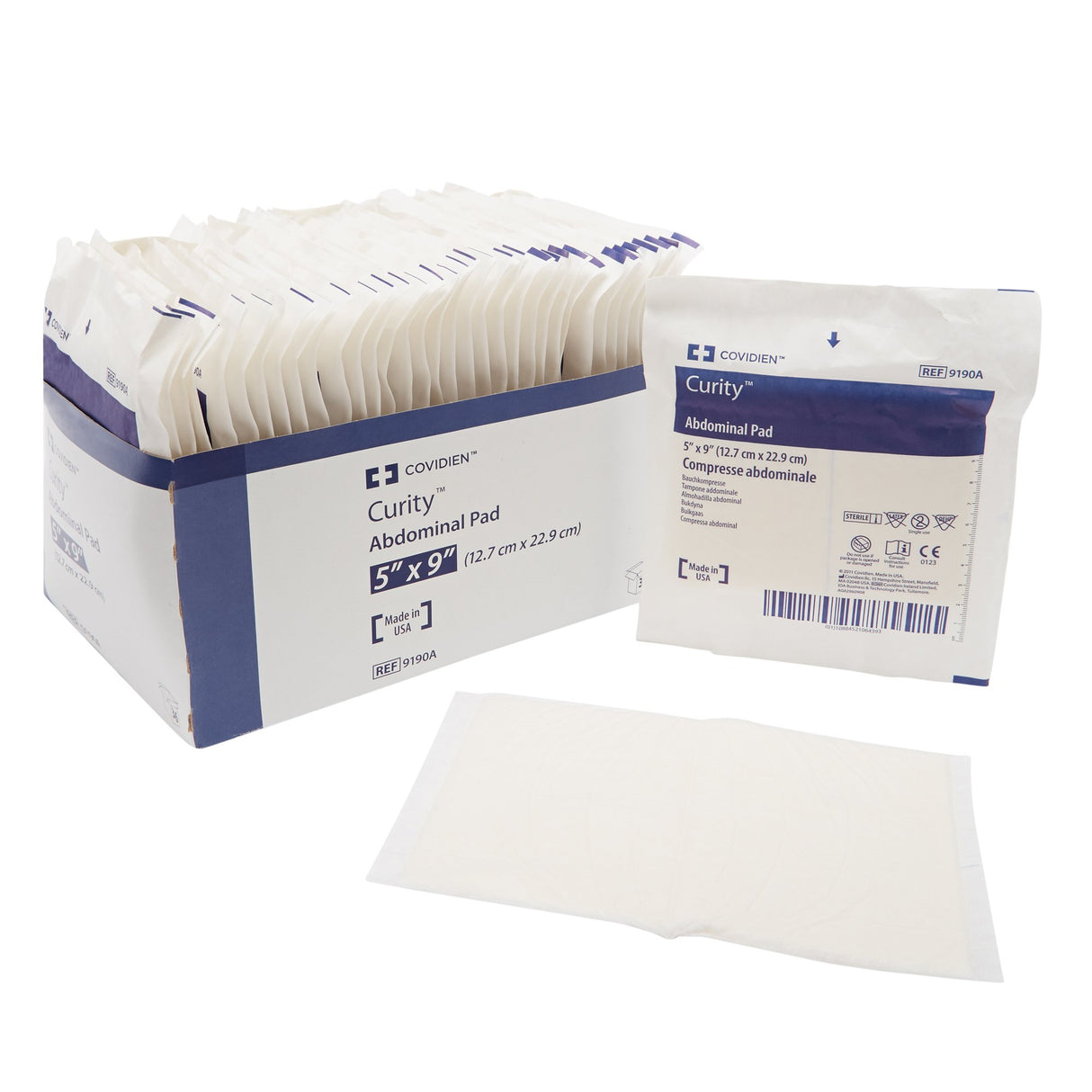 Abdominal Pad Curity™ 5 X 9 Inch Sterile 1 per Pack - BeHope