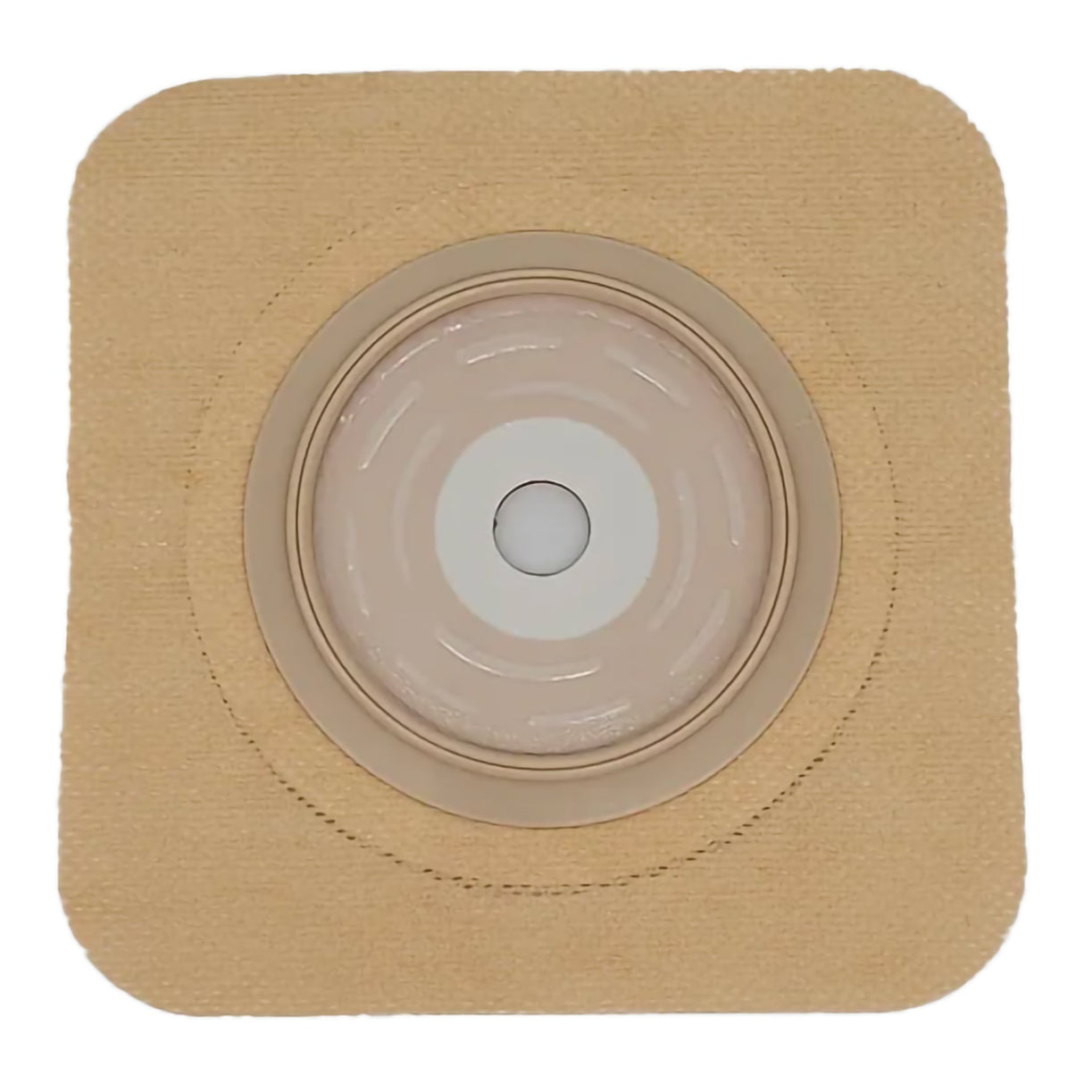 Ostomy Barrier Safe n Simple™ Trim to Fit, Standard Wear Flexible Tape 57 mm Flange Up to 1-3/4 Inch Opening 5 X 5 Inch - BeHope