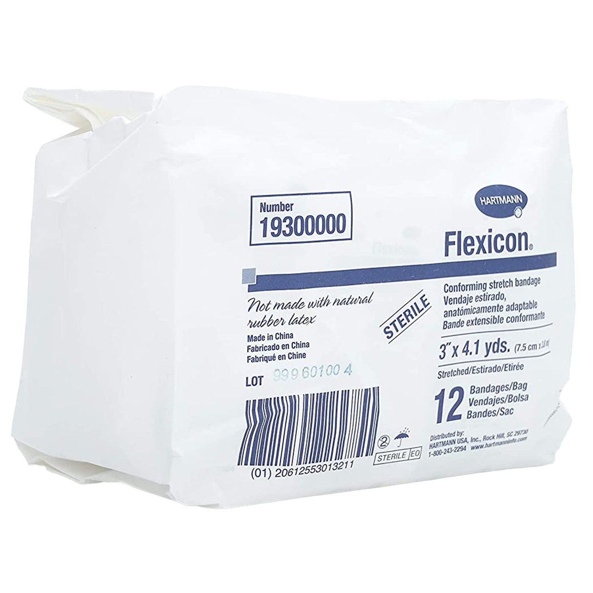 Conforming Bandage Flexicon® 3 Inch X 4-1/10 Yard 1-Ply Sterile 1 per Pack - BeHope