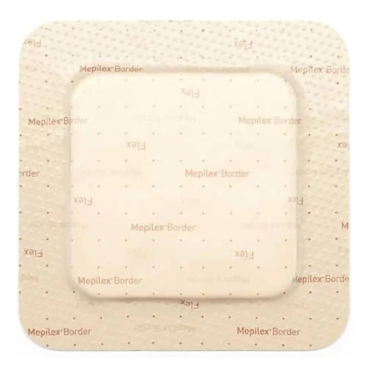 Foam Dressing Mepilex® Border Flex 3 X 3 Inch With Border Film Backing Silicone Adhesive Square Sterile - BeHope