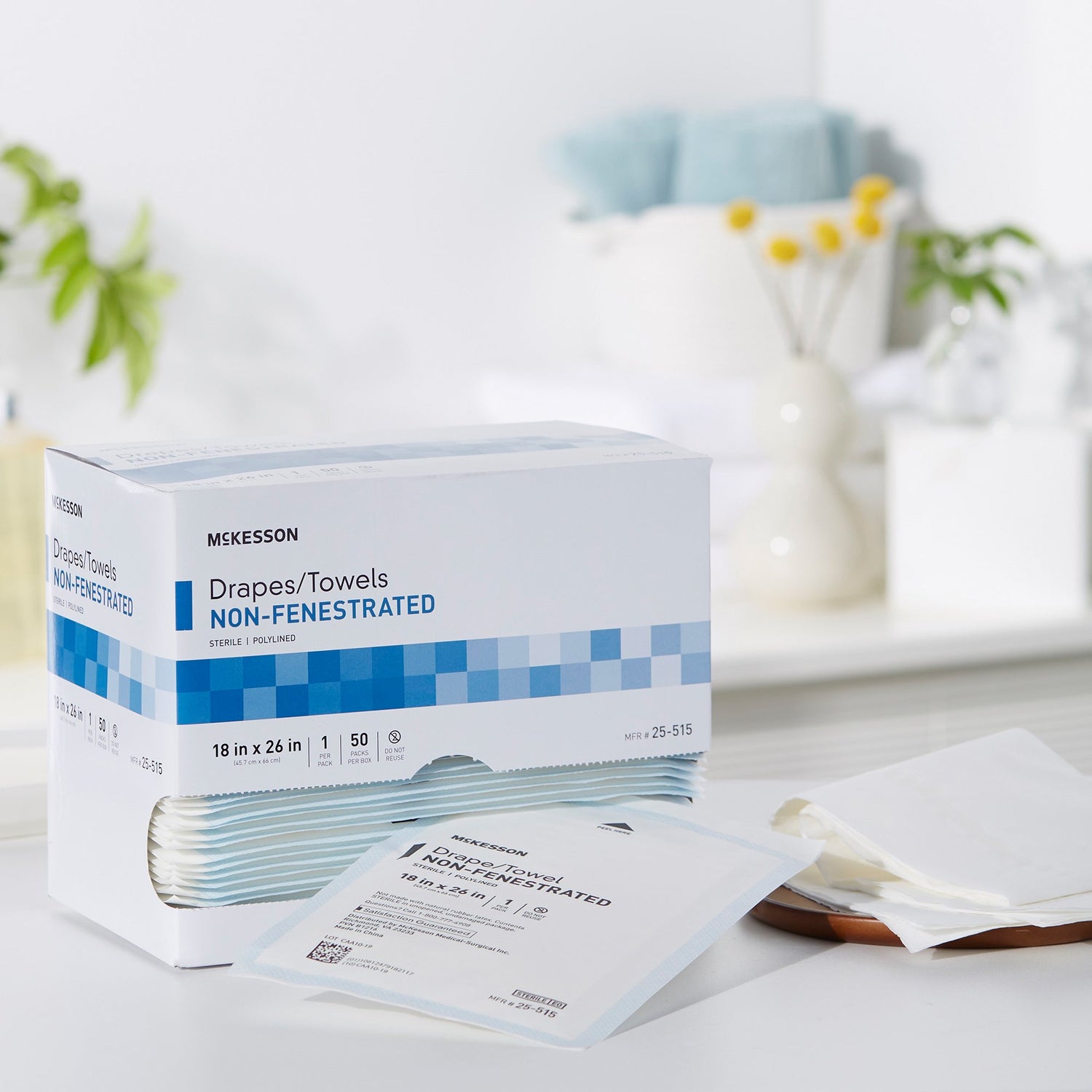 General Purpose Drape McKesson Poly Lined Towel Drape 18 W X 26 L Inch Sterile - BeHope