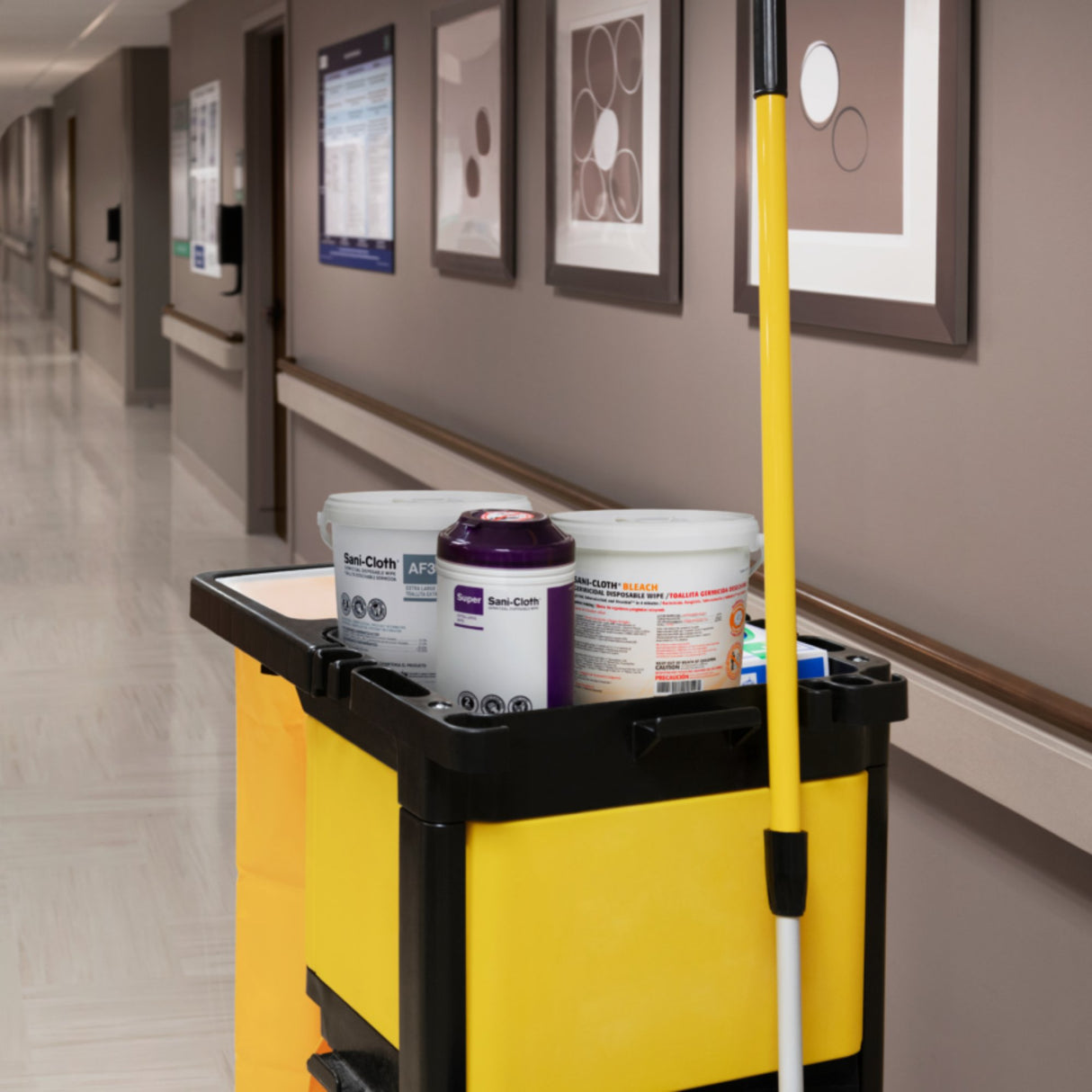 Surface Disinfectant Cleaner Sani-Cloth® Bleach Premoistened Germicidal Manual Pull Wipe 65 Count Canister Chlorine Scent NonSterile - BeHope