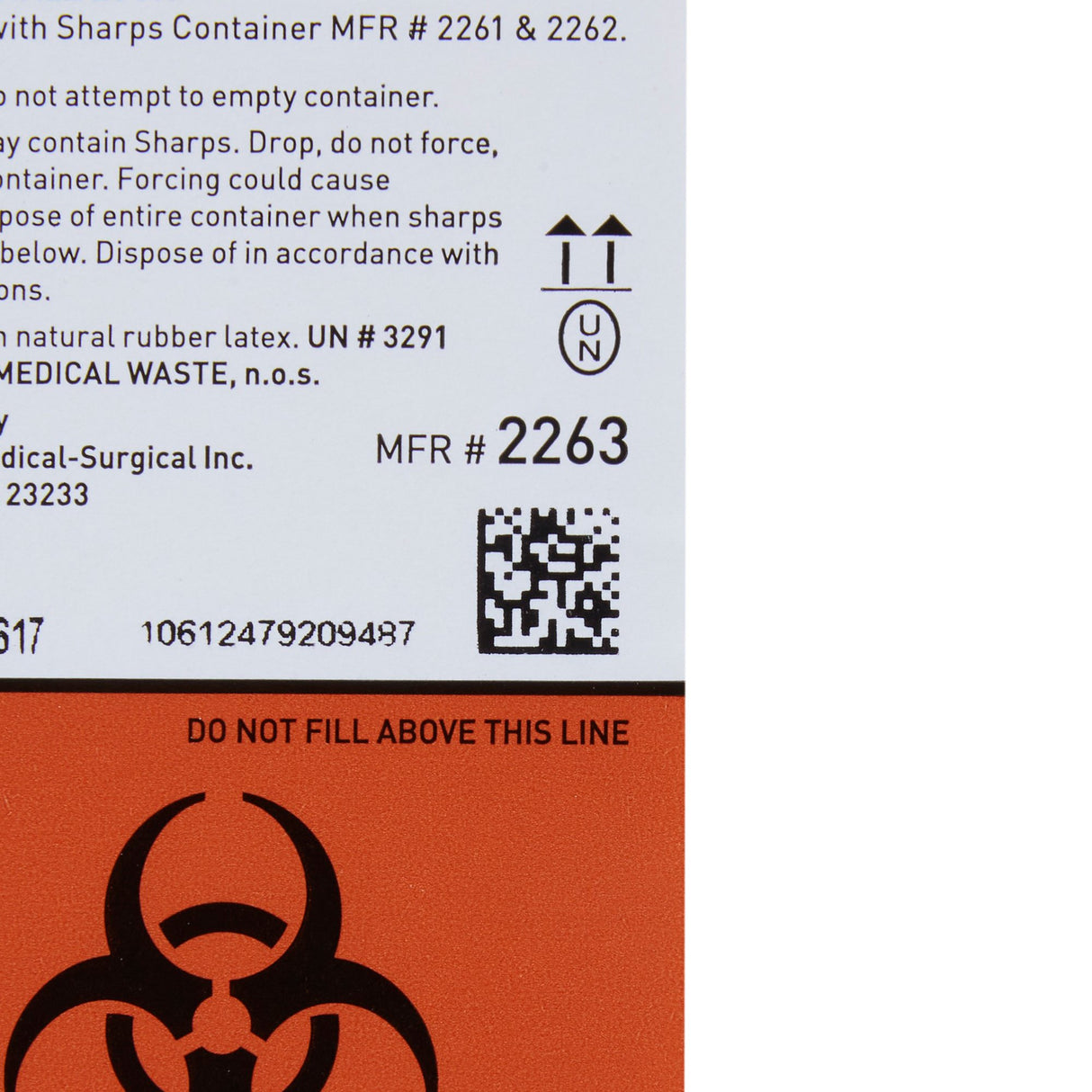 Sharps Container Cabinet / Wall Enclosure McKesson Prevent® High Impact Polystyrene Wall Mount Locking - BeHope