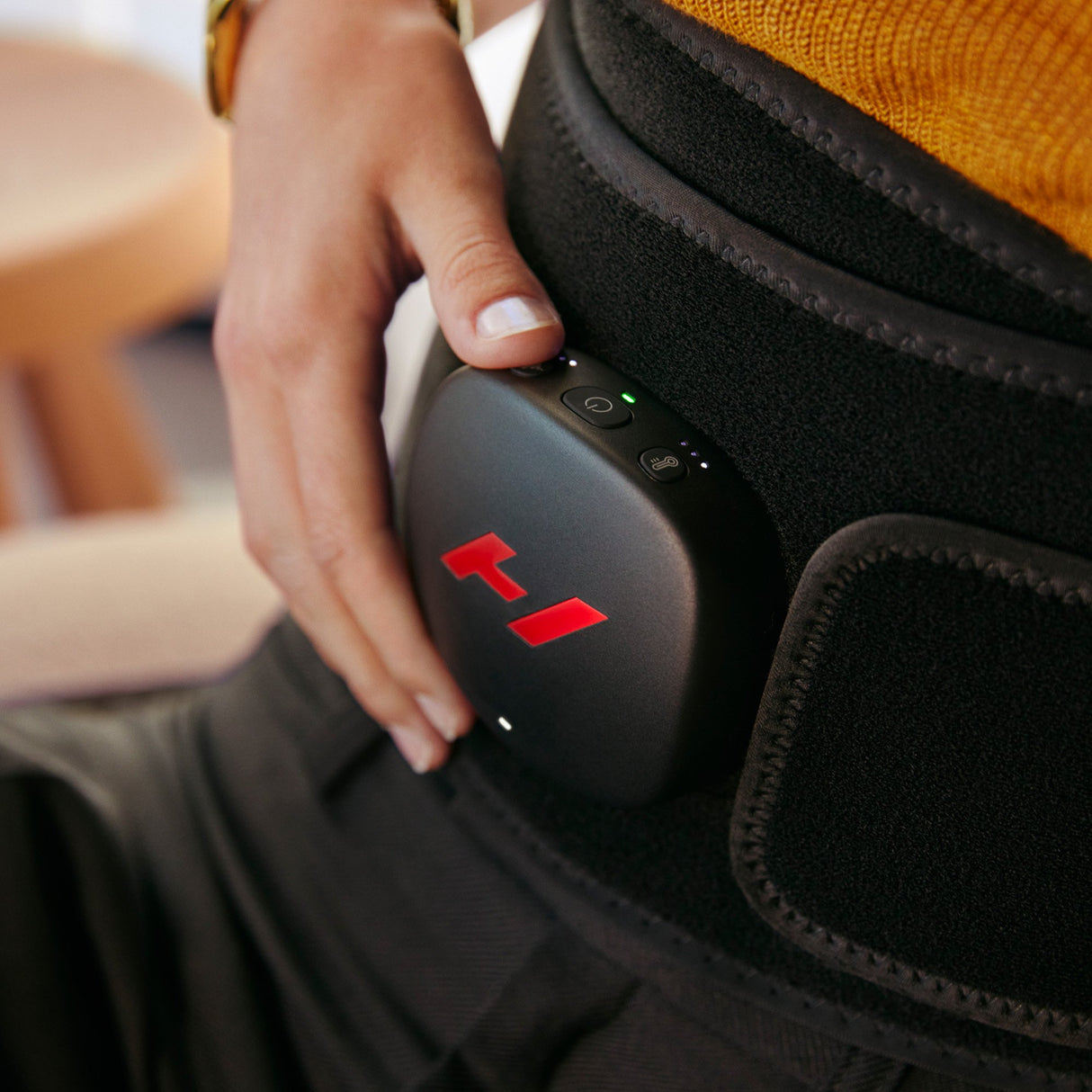 Heat and Massage Therapy Wrap Hyperice Venom 2 Back One Size Fits Most Neoprene / Silicone Reusable - BeHope