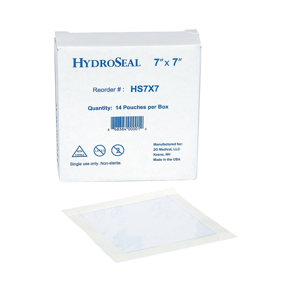 IV Site Barrier Protector HydroSeal 7 X 7 Inch Square NonSterile - BeHope