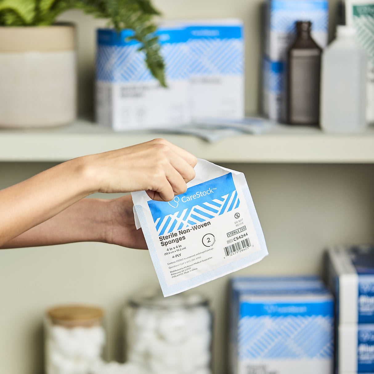 Gauze Sponge CareStock™ 4 X 4 Inch 4-Ply Sterile 2 per Pack - BeHope