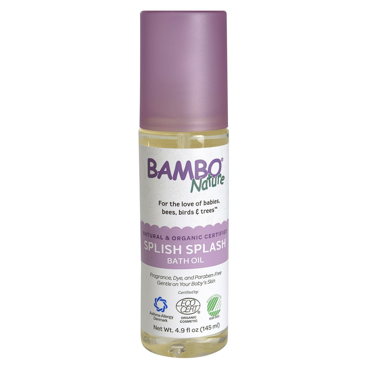 Bath Oil Bambo® Nature Splish Splash 4.9 oz. Bottle Unscented Oil - BeHope