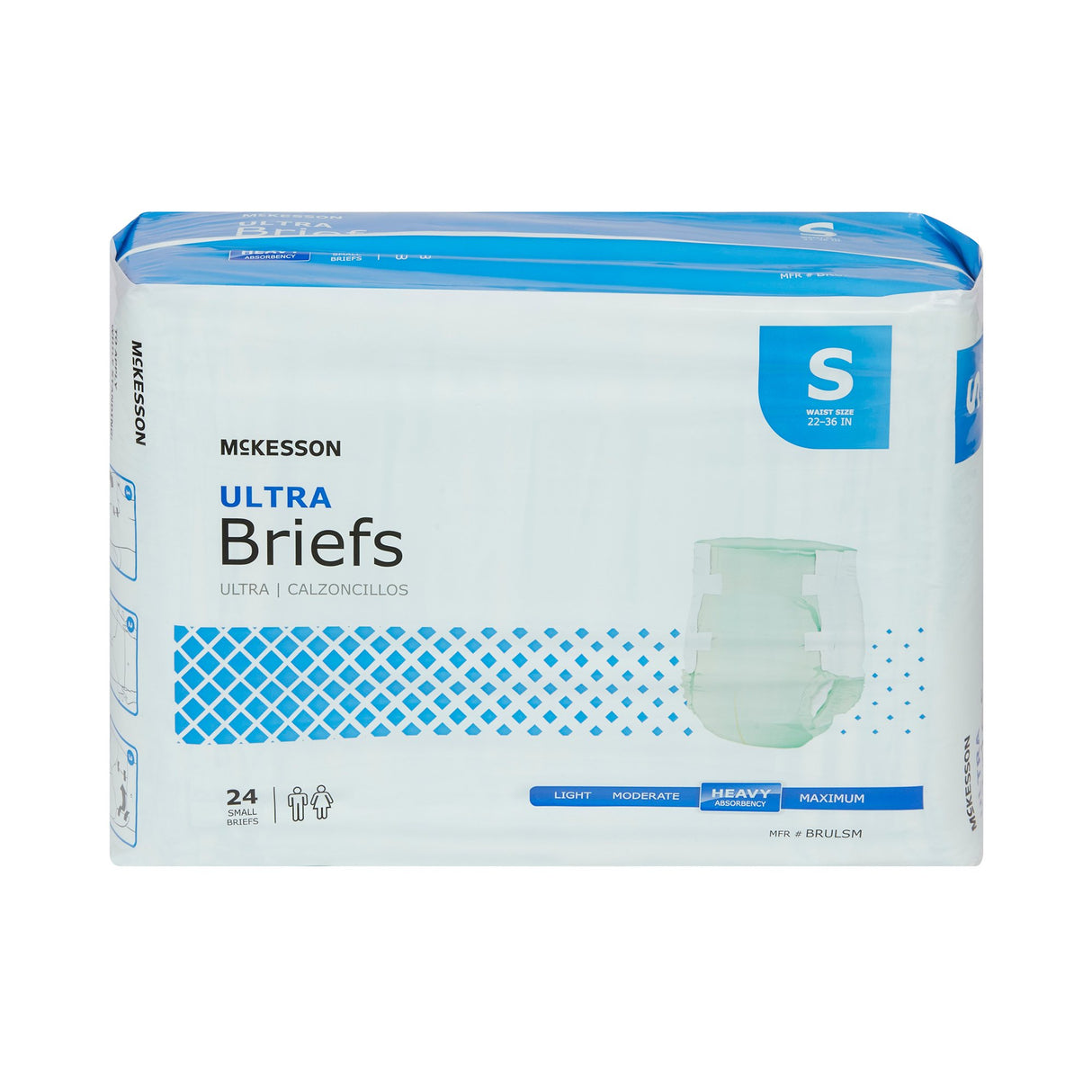 Unisex Adult Incontinence Brief McKesson Ultra Small Disposable Heavy Absorbency - BeHope