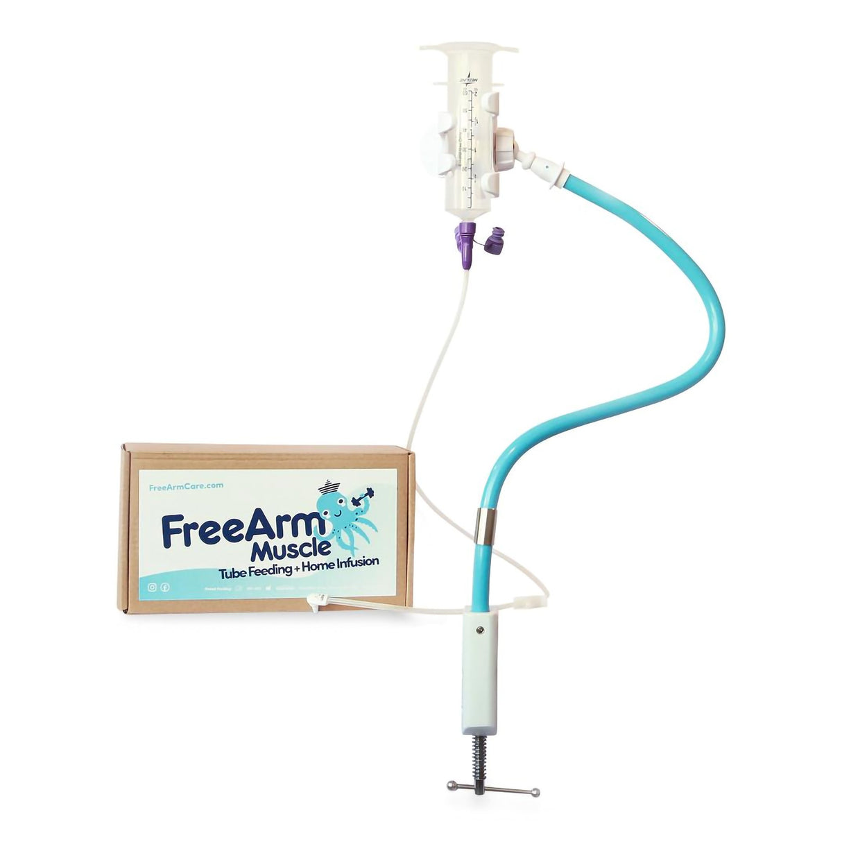 Feeding Tube / Infusion Bag Holder FreeArm® Muscle Blue - BeHope