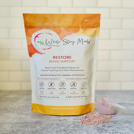 Oral Supplement Restore Renal Support Unflavored Powder 16 oz. Pouch - BeHope