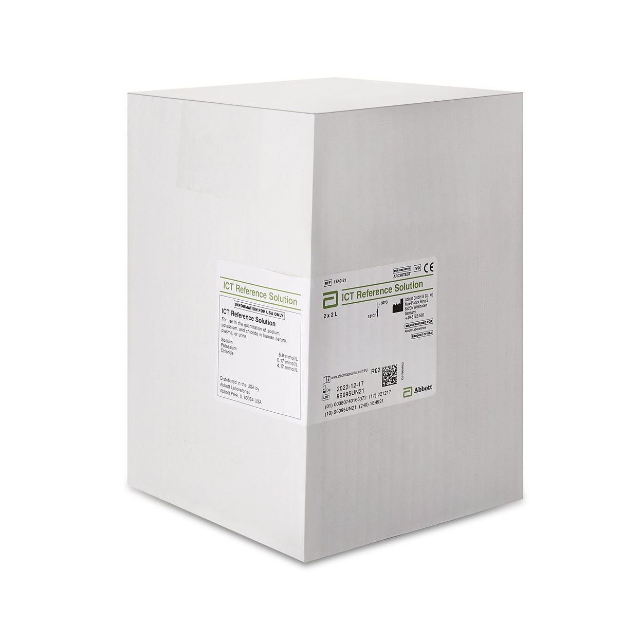 ISE Reference Solution Architect™ 2 X 1.75 mL For Architect c16000 Analyzers - BeHope