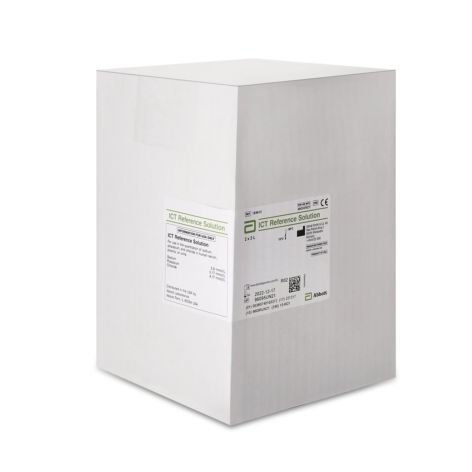 ISE Reference Solution Architect™ 2 X 1.75 mL For Architect c16000 Analyzers - BeHope