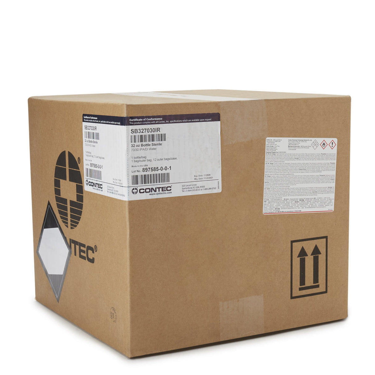 Surface Disinfectant Cleaner Contec® Sterile 70% IPA Alcohol Based Trigger Spray Liquid 32 oz. Bottle Alcohol Scent Sterile - BeHope