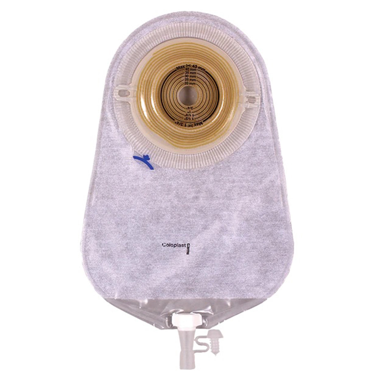 Urostomy Pouch Assura® One-Piece System 10-3/4 Inch Length Convex, Pre-Cut 7/8 Inch Stoma Drainable - BeHope