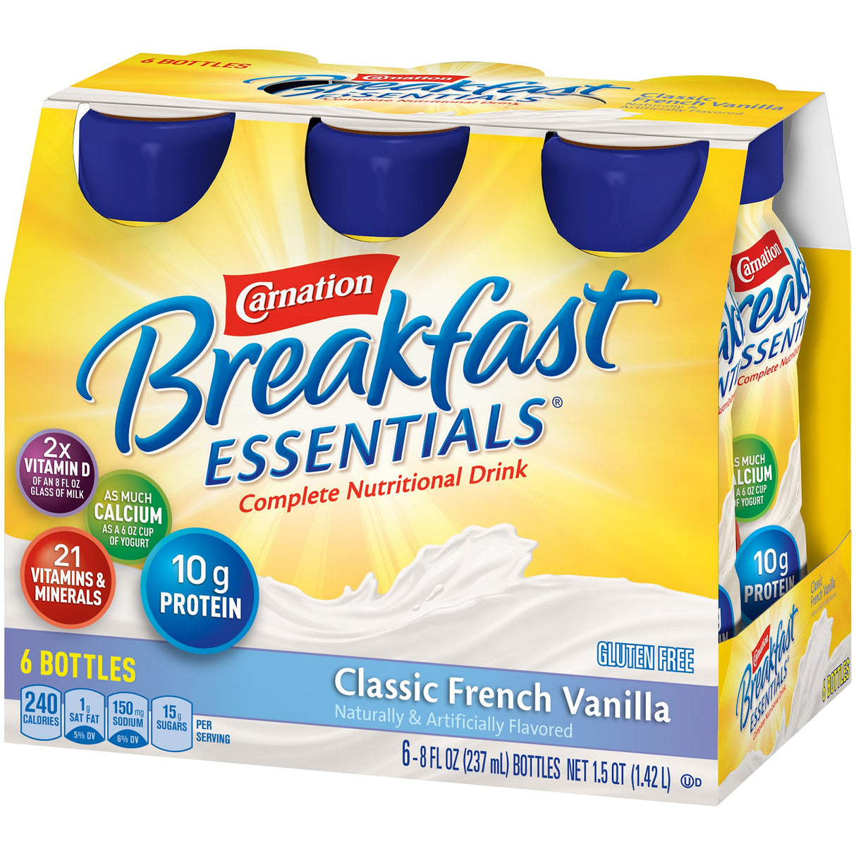 Oral Supplement Carnation Breakfast Essentials French Vanilla Flavor Liquid 8 oz. Bottle - BeHope
