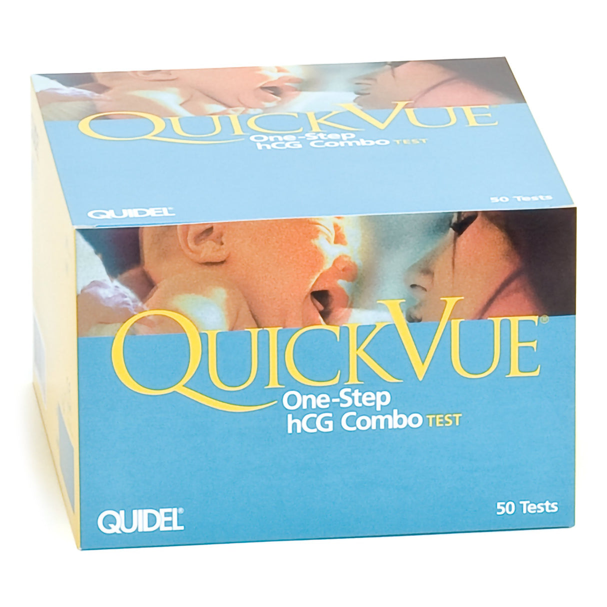 Reproductive Health Test Kit QuickVue® One-Step hCG Combo hCG Pregnancy Test 50 Tests CLIA Waived Sample Dependent - BeHope