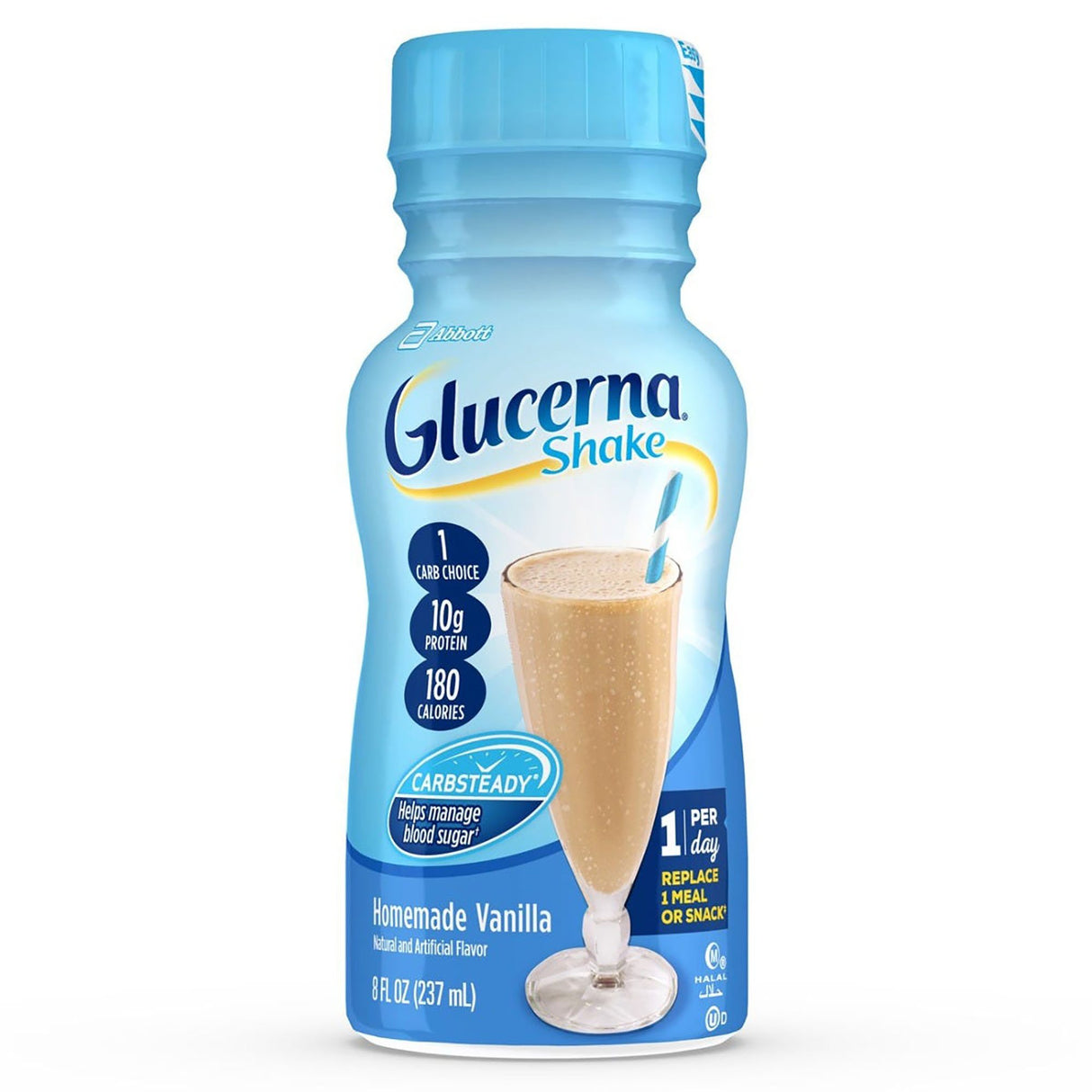 Oral Supplement Glucerna® Original Shake Vanilla Flavor Liquid 8 oz. Bottle - BeHope