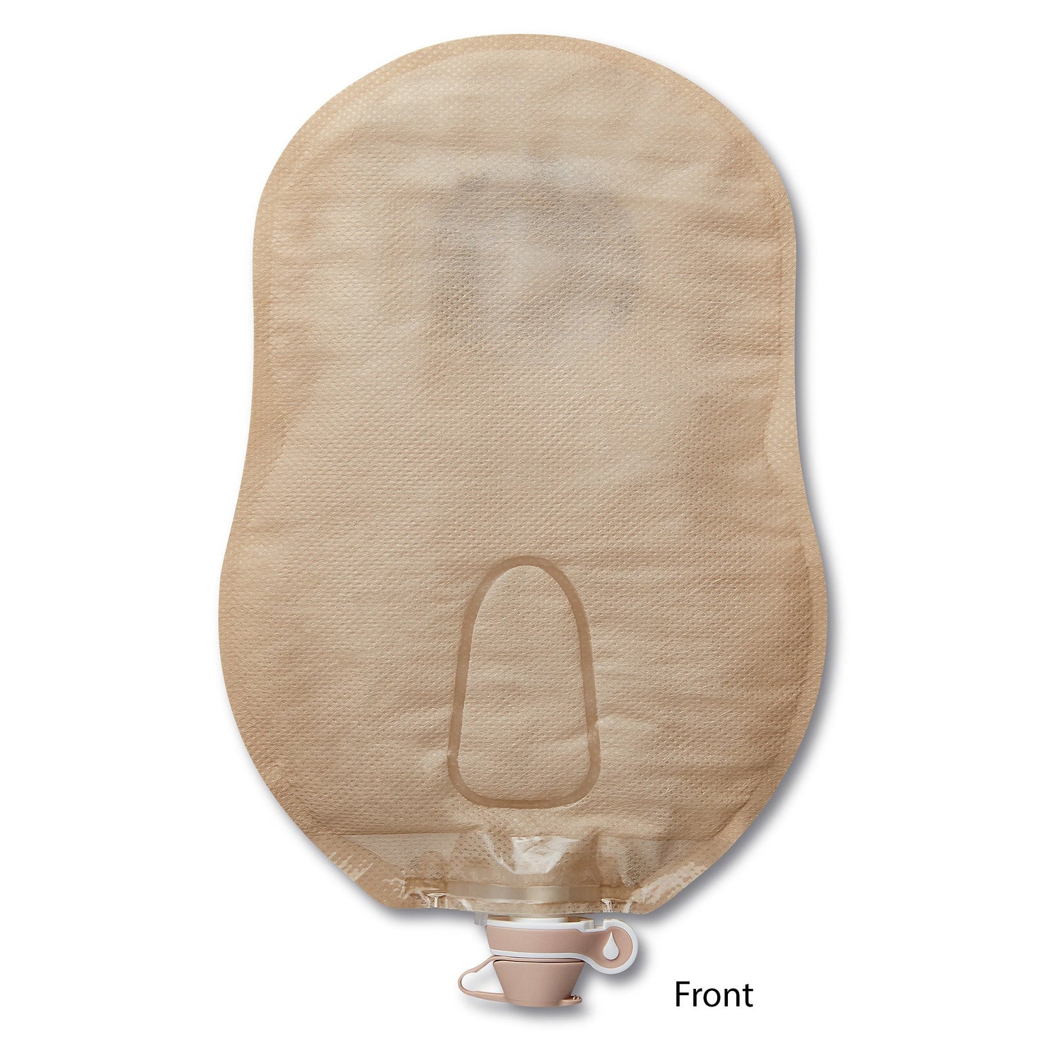 Urostomy Pouch Premier™ One-Piece System 9 Inch Length Convex, Pre-Cut 1/2 Inch Stoma Drainable - BeHope