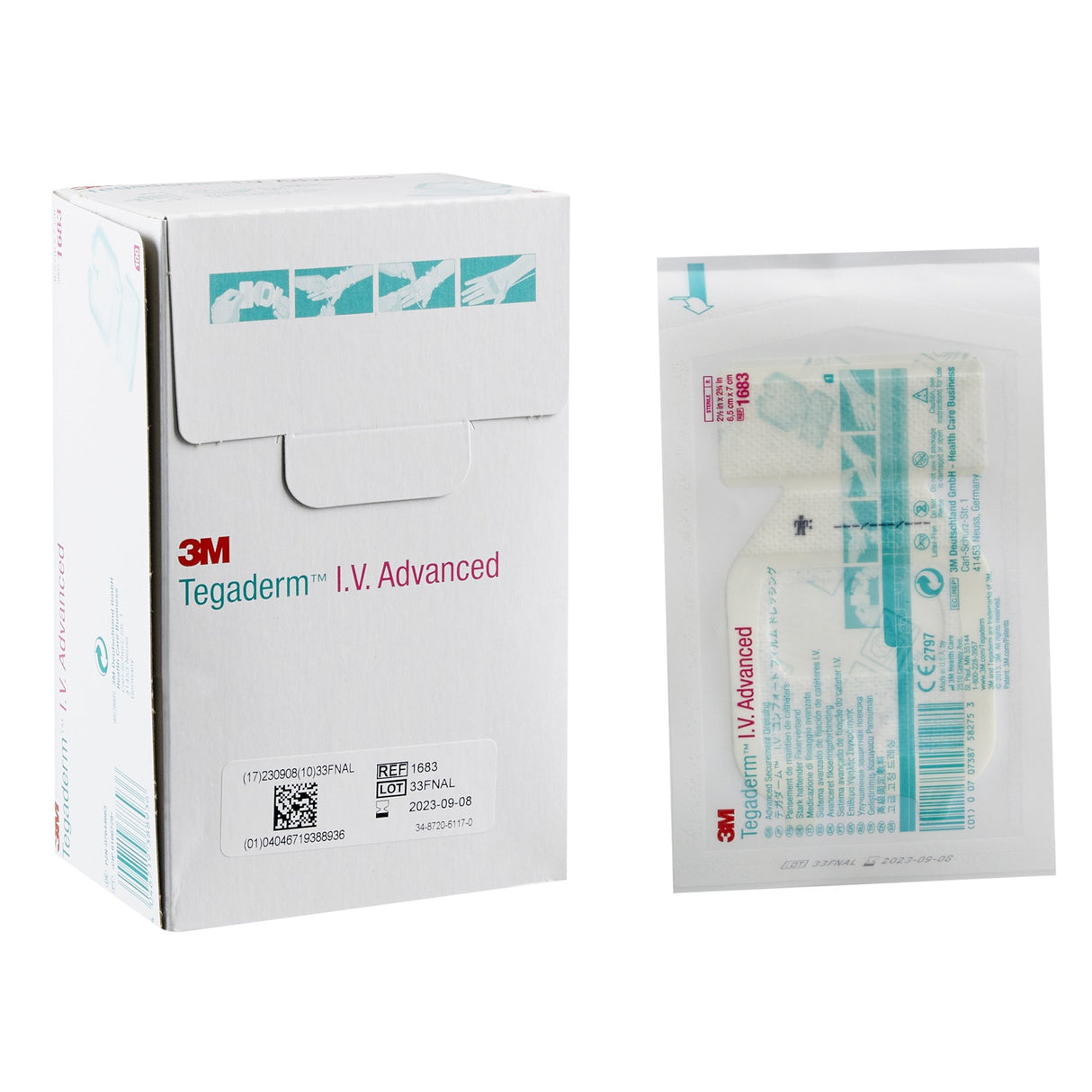 I.V. Dressing 3M™ Tegaderm™ Film 2-1/2 X 2-3/4 Inch Sterile - BeHope