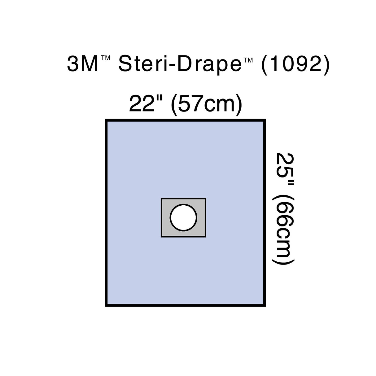 Surgical Drape 3M™ Steri-Drape™ Small Drape with Aperture 22 W X 25 L Inch Sterile - BeHope