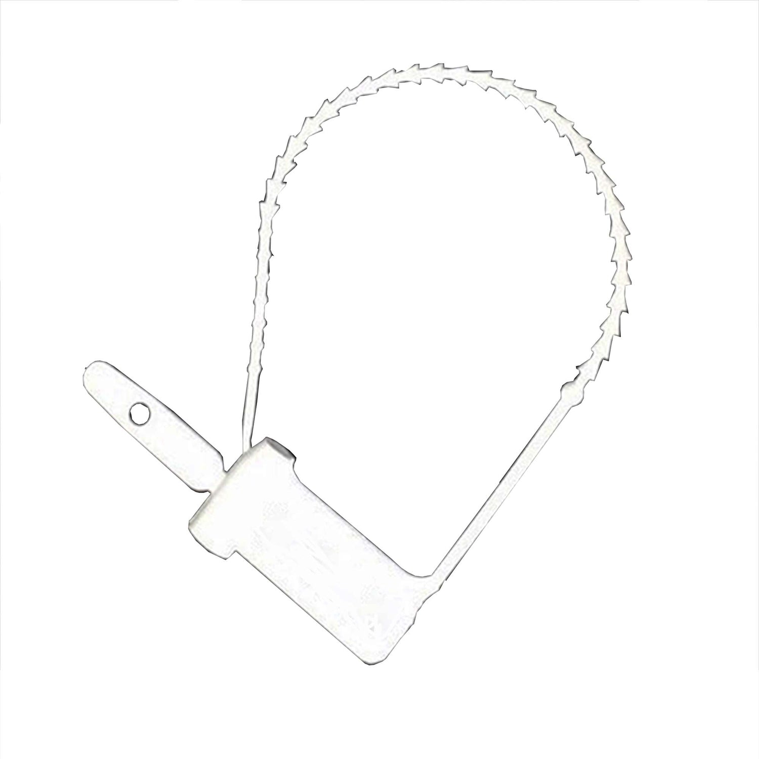 Tamper Evident Seal Cynch-Loks Numbered White Plastic 6 Inch - BeHope