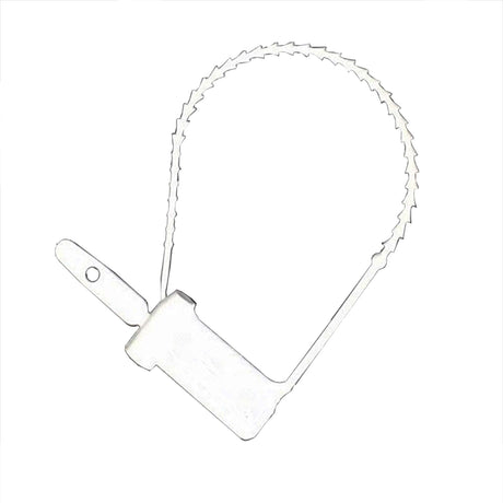 Tamper Evident Seal Cynch-Loks Numbered White Plastic 6 Inch - BeHope