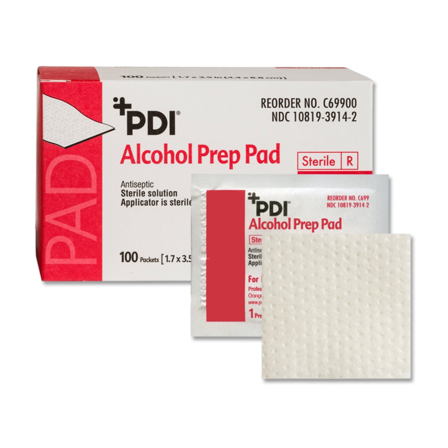 Alcohol Prep Pad PDI® 70% Strength Isopropyl Alcohol Individual Packet Sterile - BeHope