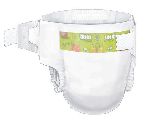 Unisex Baby Diaper Cardinal Health™ Wings™ Size 2 / Small / Medium Disposable Heavy Absorbency - BeHope