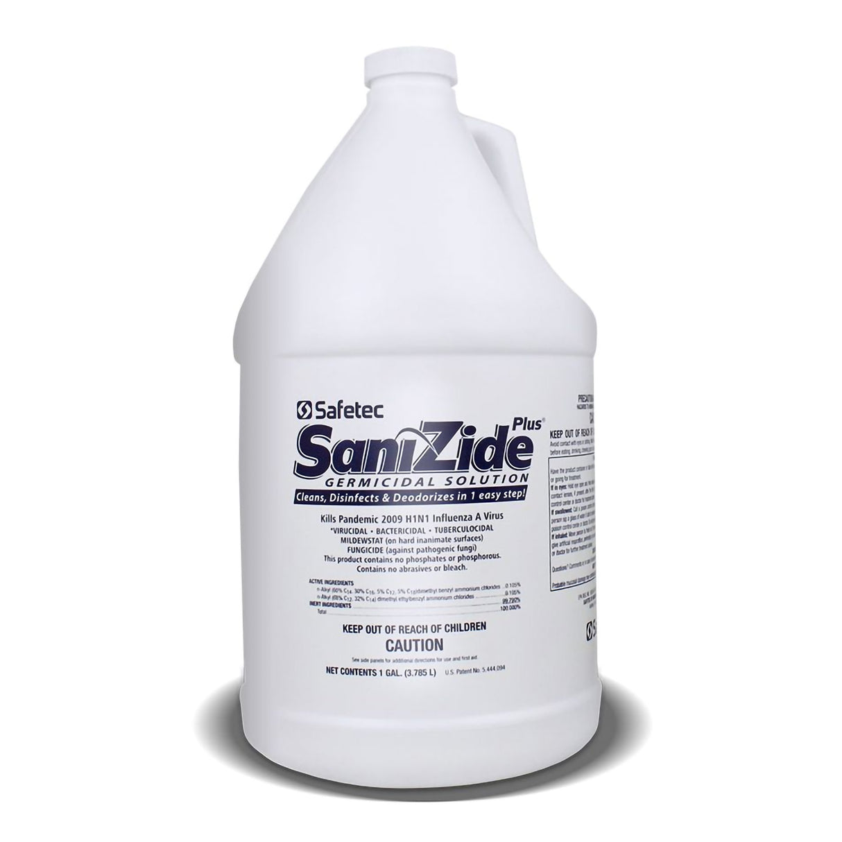 Surface Disinfectant Cleaner SaniZide Plus® Broad Spectrum Manual Pour Liquid 1 gal. Jug Ammonia Scent NonSterile - BeHope