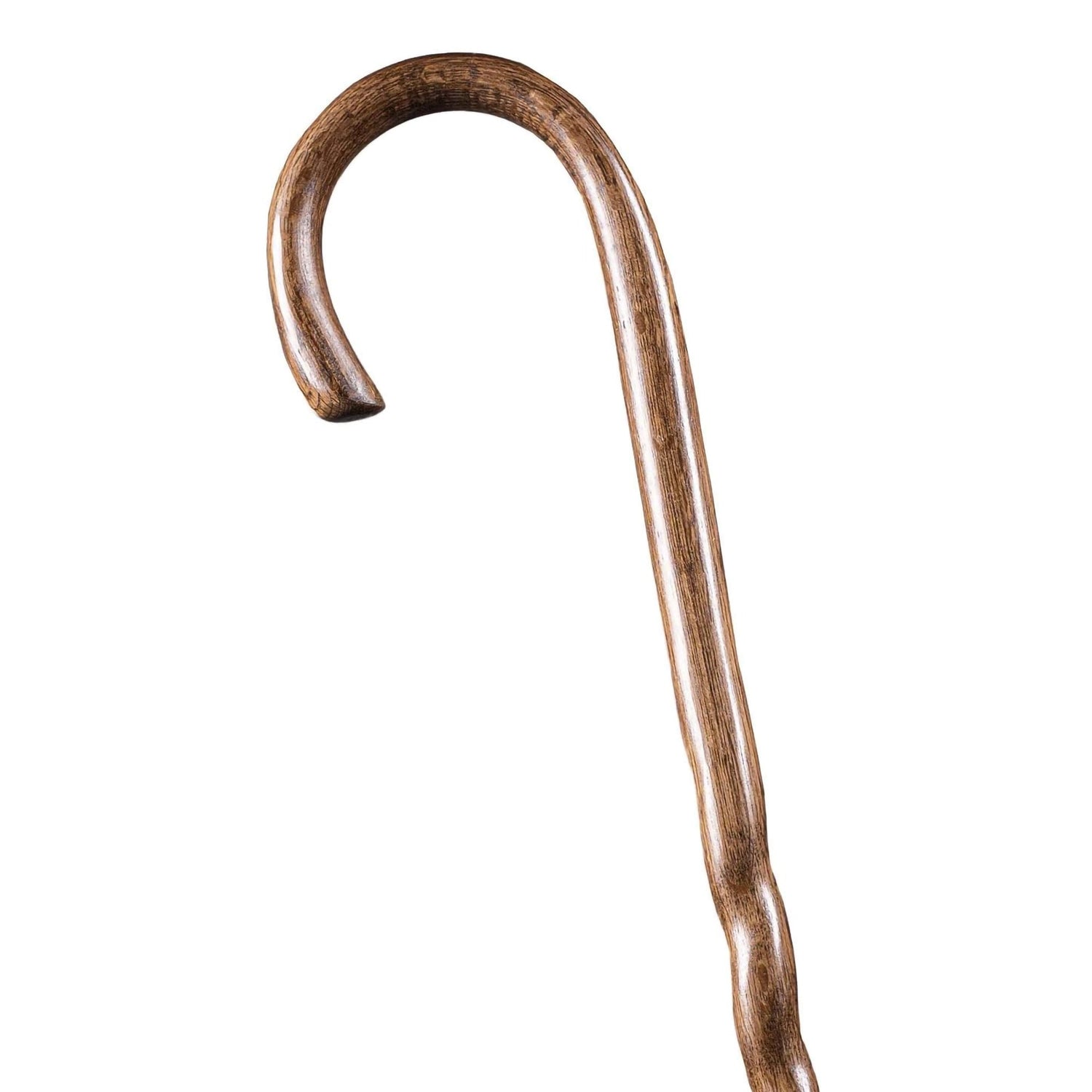 Round Handle Cane Brazos™ Twisted Wood 37 Inch Height Brown Oak - BeHope