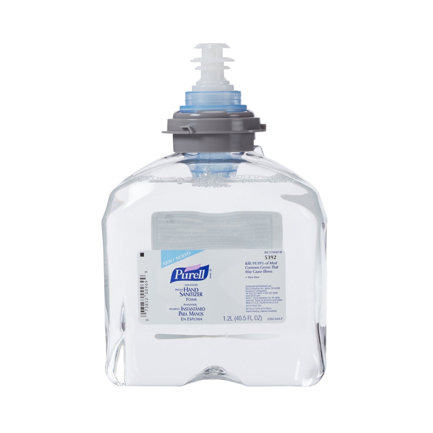Hand Sanitizer Purell® Advanced 1,200 mL Ethyl Alcohol Foaming Dispenser Refill Bottle - BeHope