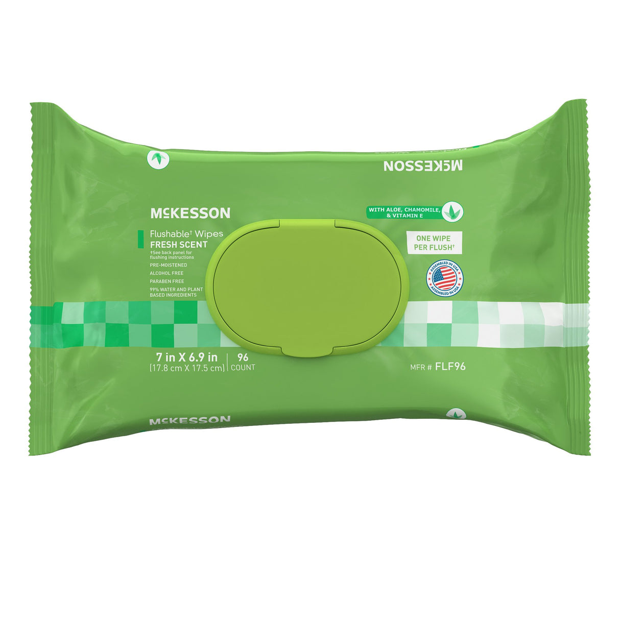 Flushable Personal Wipe McKesson Soft Pack Scented 96 Count - BeHope