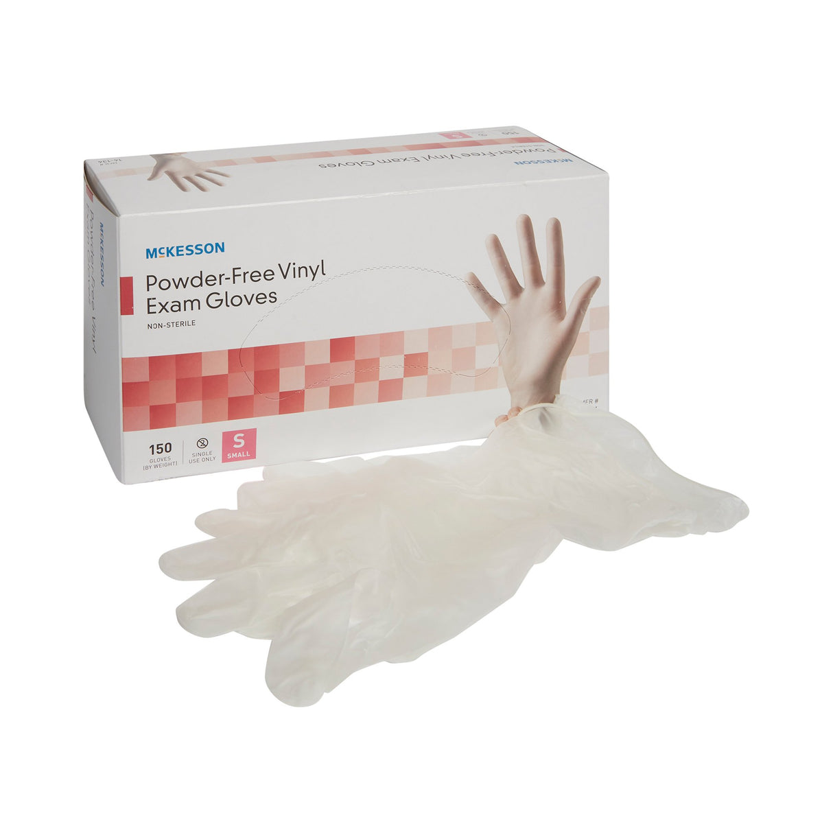 Exam Glove McKesson Small NonSterile Vinyl Standard Cuff Length Smooth Clear Not Rated - BeHope
