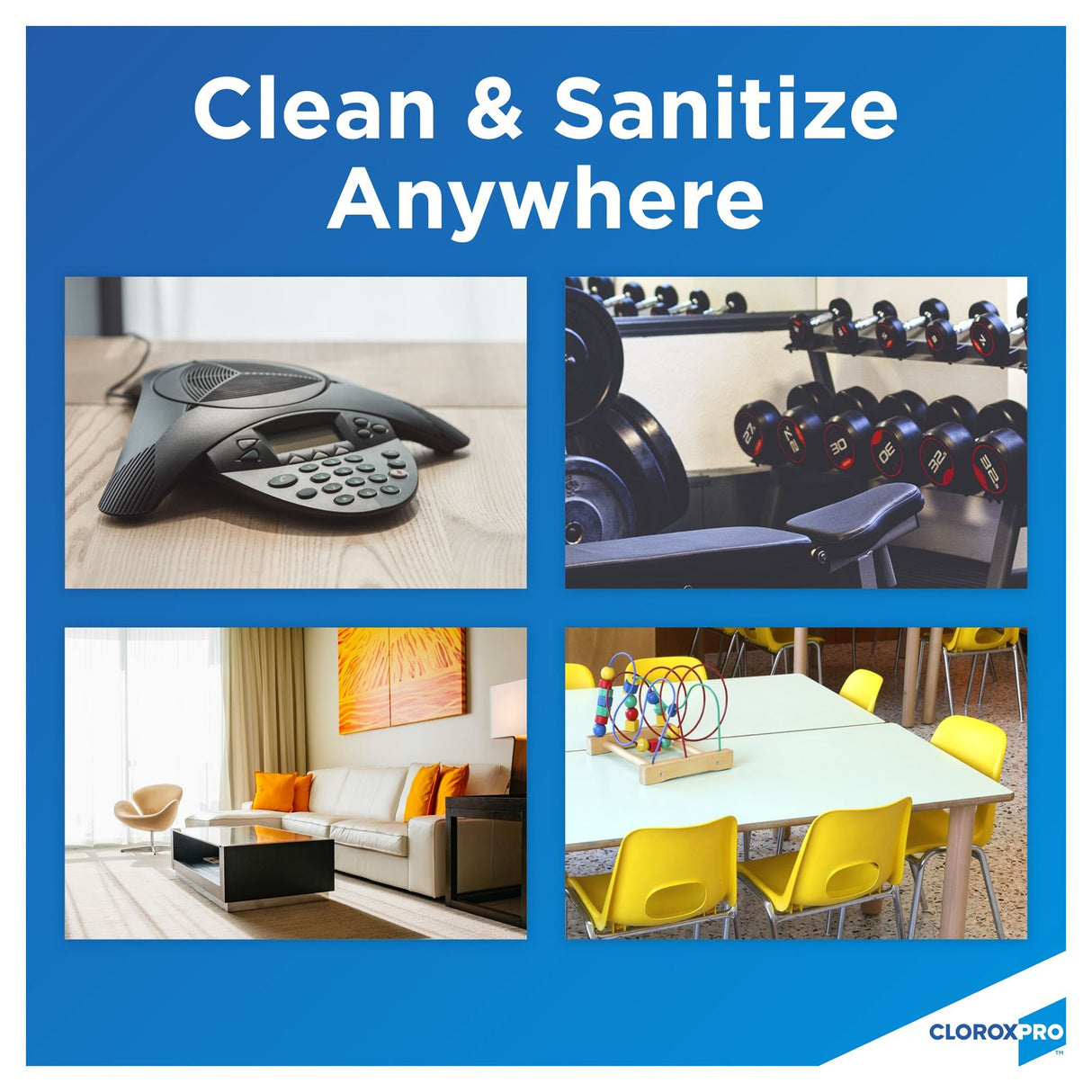 CloroxPro Clorox 4 in One Surface Disinfectant / Sanitizer Alcohol Based Aerosol Spray Liquid 14 oz. Can Citrus Scent NonSterile - BeHope