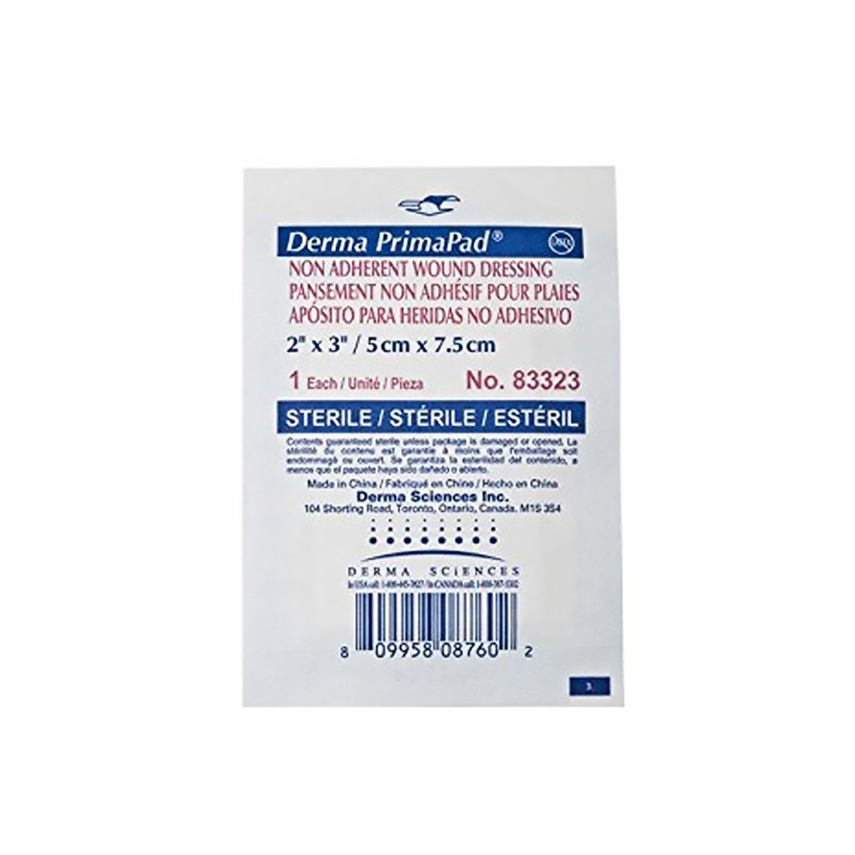 Non-Adherent Dressing Primapad® 2 X 3 Inch 1-Ply Sterile 100 per Pack - BeHope
