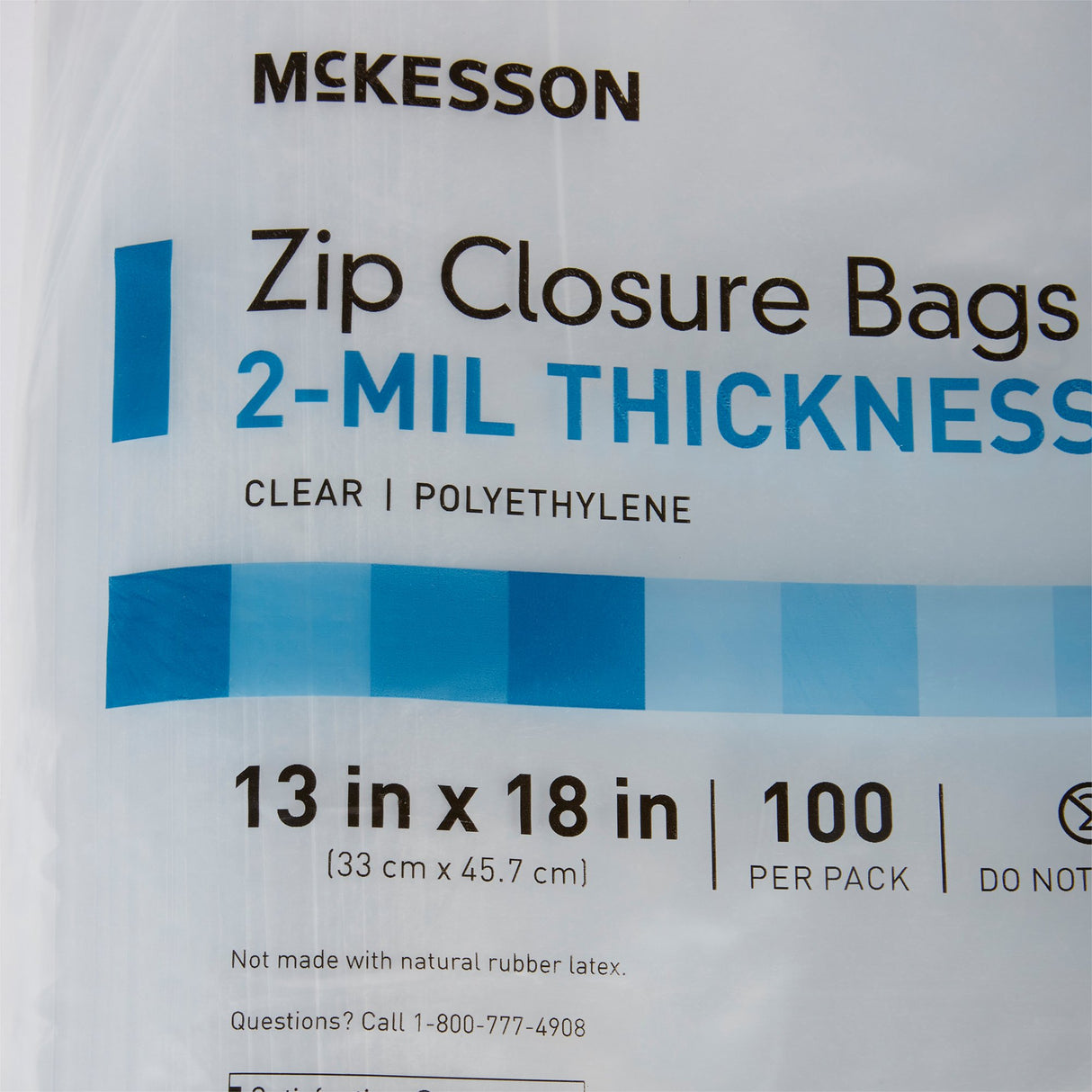 Reclosable Bag McKesson 13 X 18 Inch Polyethylene Clear Zipper Closure - BeHope