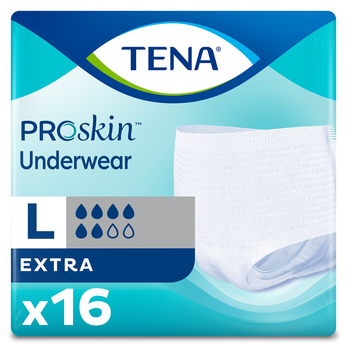 Unisex Adult Absorbent Underwear TENA® ProSkin™ Extra Pull On with Tear Away Seams Large Disposable Moderate Absorbency - BeHope