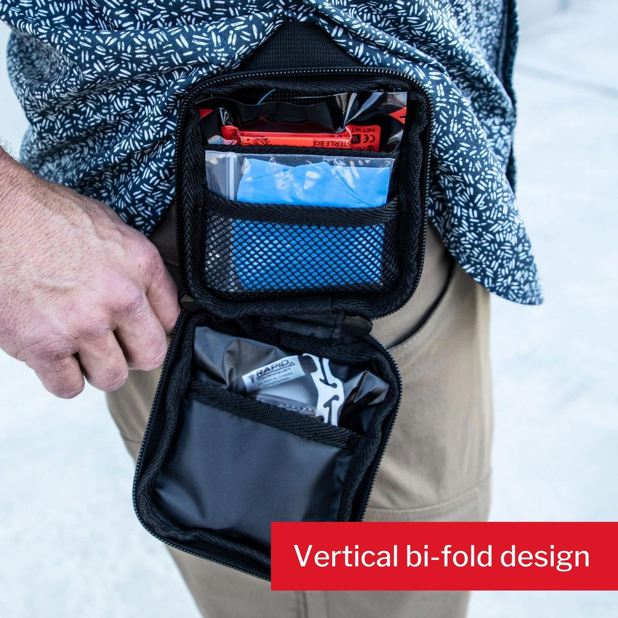 First Aid Kit My Medic™ Everyday Carry Black Rubber Case - BeHope