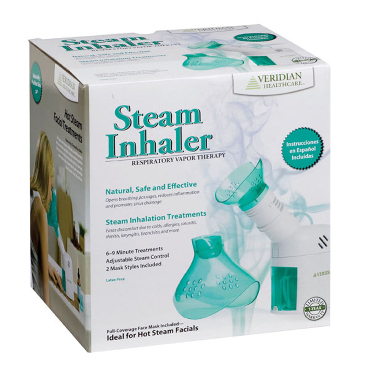 Veridian Healthcare Steam Inhaler Distilled Water Adult / Pediatric - BeHope